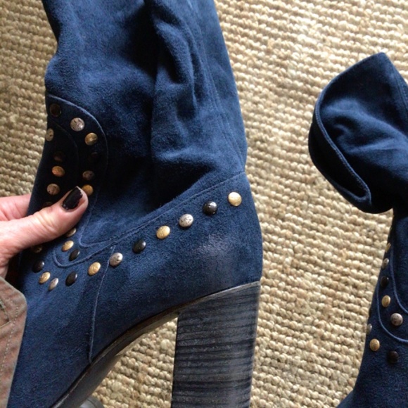 Sale! Rare Free People studded Dakota suede boot - Picture 8 of 13